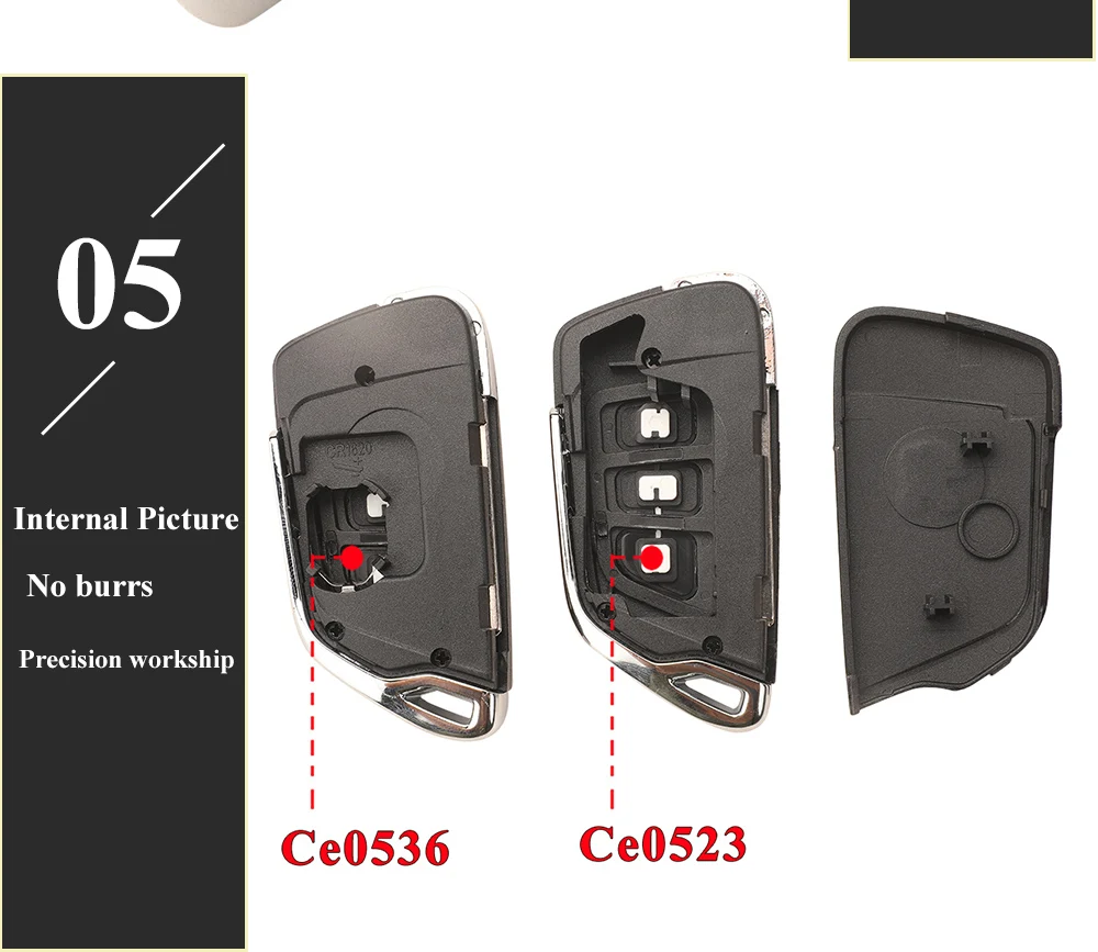 Jingyuqin Für Peugeot 107 207 307 407 306 308 408 508 3008 4008 Partner CE0523 CE0536 Modifizierte Filp Remote Auto Schlüssel Shell Fall – Detail 11