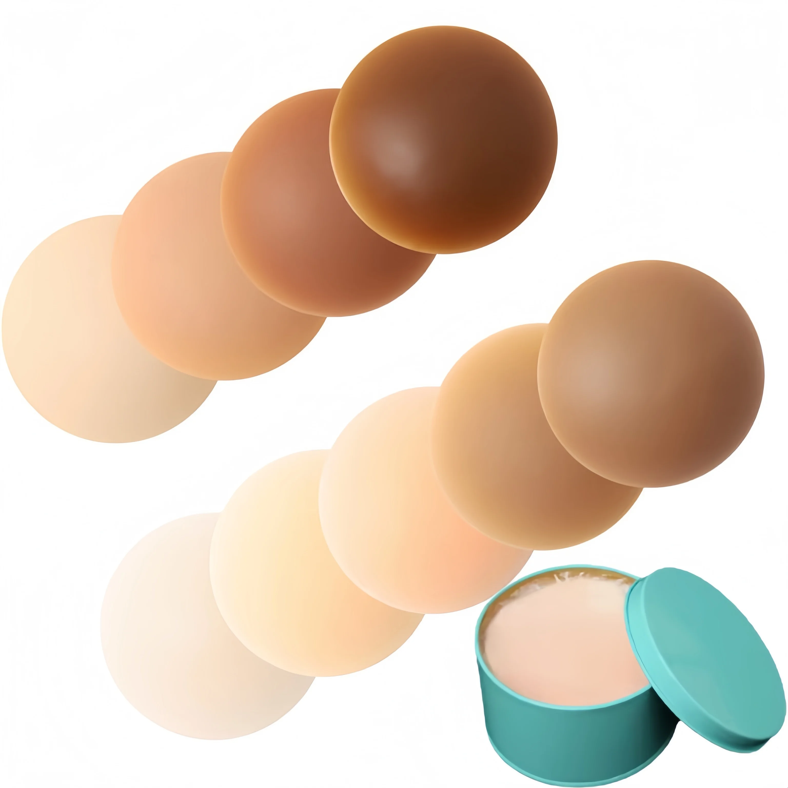 Reusable Silicone Adhesive Nipple Cover Invisible Bra Pad Pasties Boob Tape Women Breast Stickers Nippleless Cover Up For Women