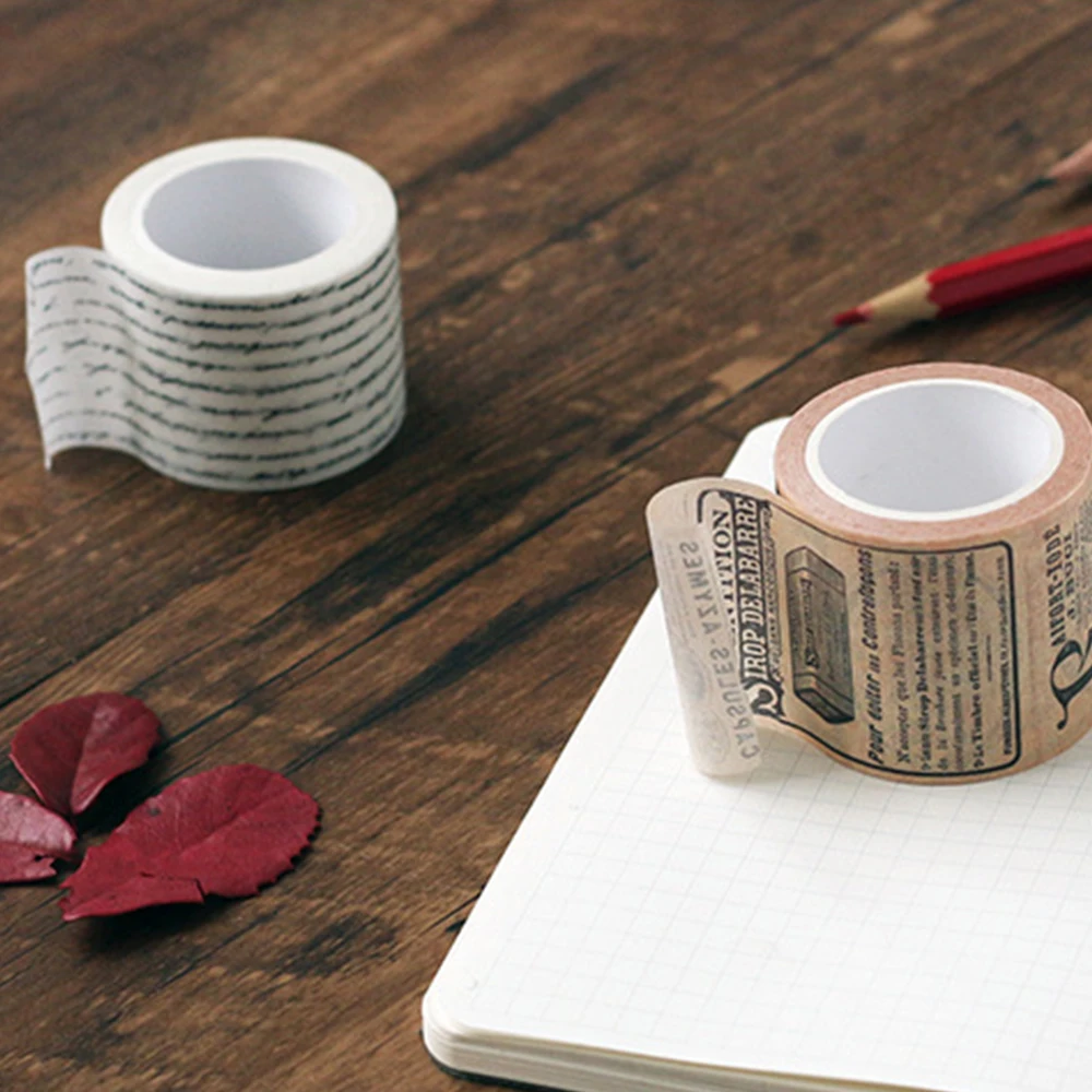 комплект резиновой ленты Washi многослойный декоративный подарок антикварный афиша письмо декоративная лента дий альбом наклейка этикетка клейкая лента