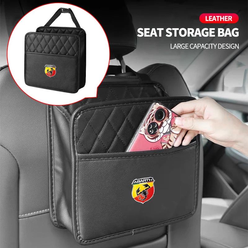 

Car Seat Organizer Multifunctional Back Multi Pocket Storage Bag For Abarth Freemont Strada 500x Grande Punto Ducato Stilo Palio