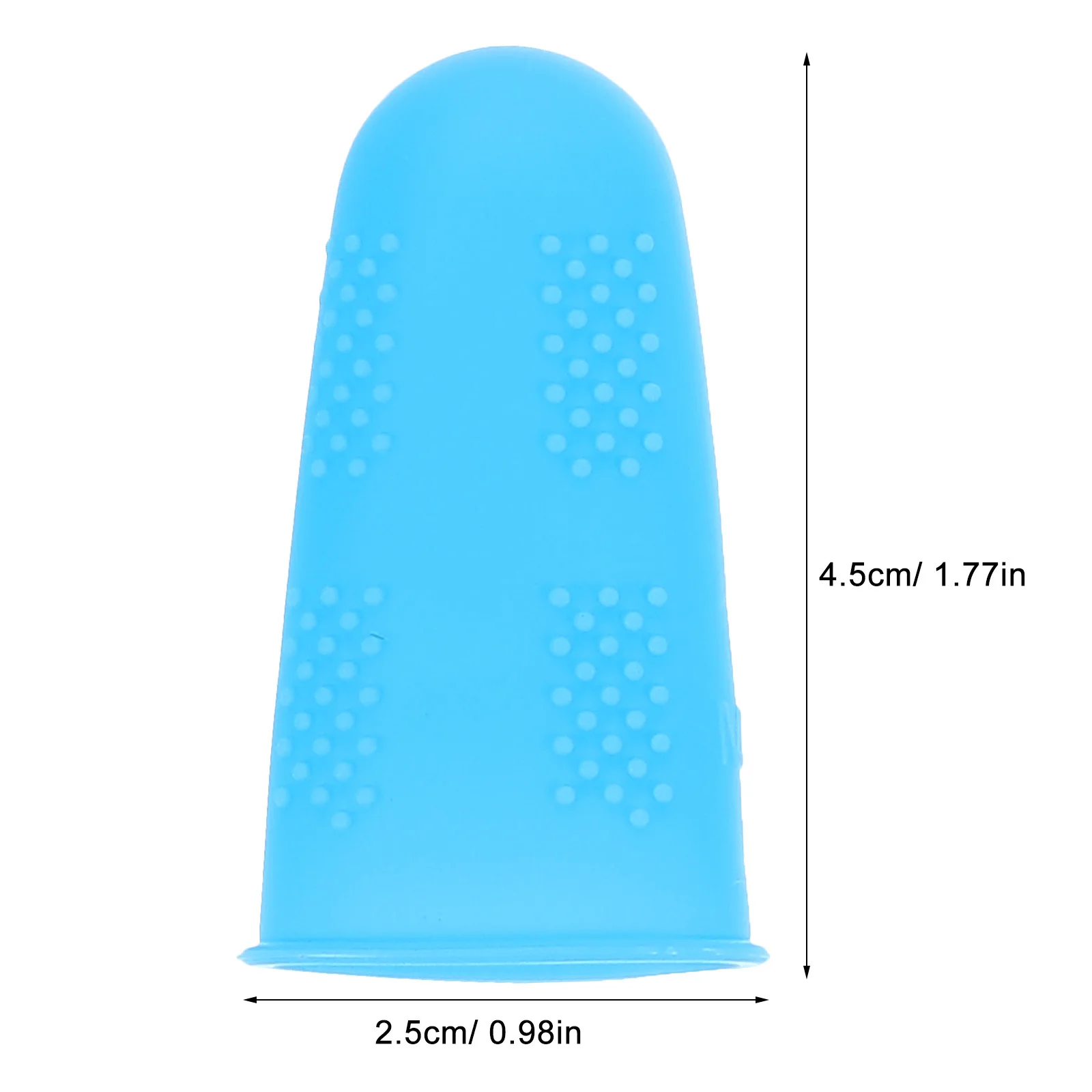 10 قطع من غطاء الإصبع الواقي المضاد للحرق من السيليكون غير القابل للانزلاق وأكمام الأصابع خفيفة الوزن للرجال والنساء باللون الأزرق