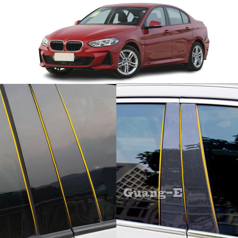 

Car PC Material Pillar Post Cover Door Trim Window Molding Stickers Plate Accessories For BMW 1 Series F21 Sedan 2017 2018-2023