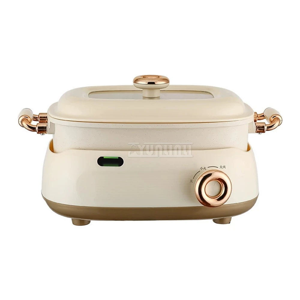 

Бытовая разделенная кастрюля, кухонная портативная электрическая кастрюля для приготовления пищи