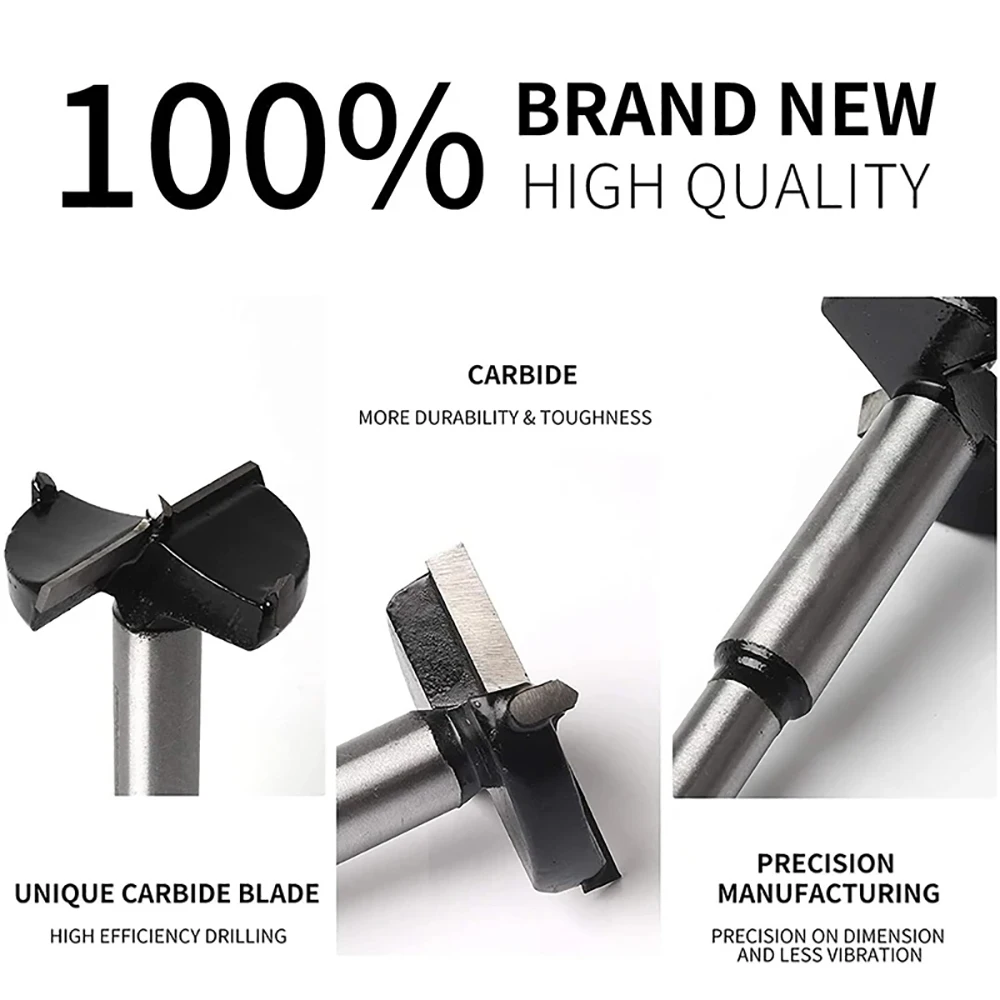 16 قطعة 15 مللي متر-35 مللي متر فورستنر كربيد مملة لقمة ثقب النجارة الذاتي توسيط هول المنشار قاطع خشب طقم أدوات #4