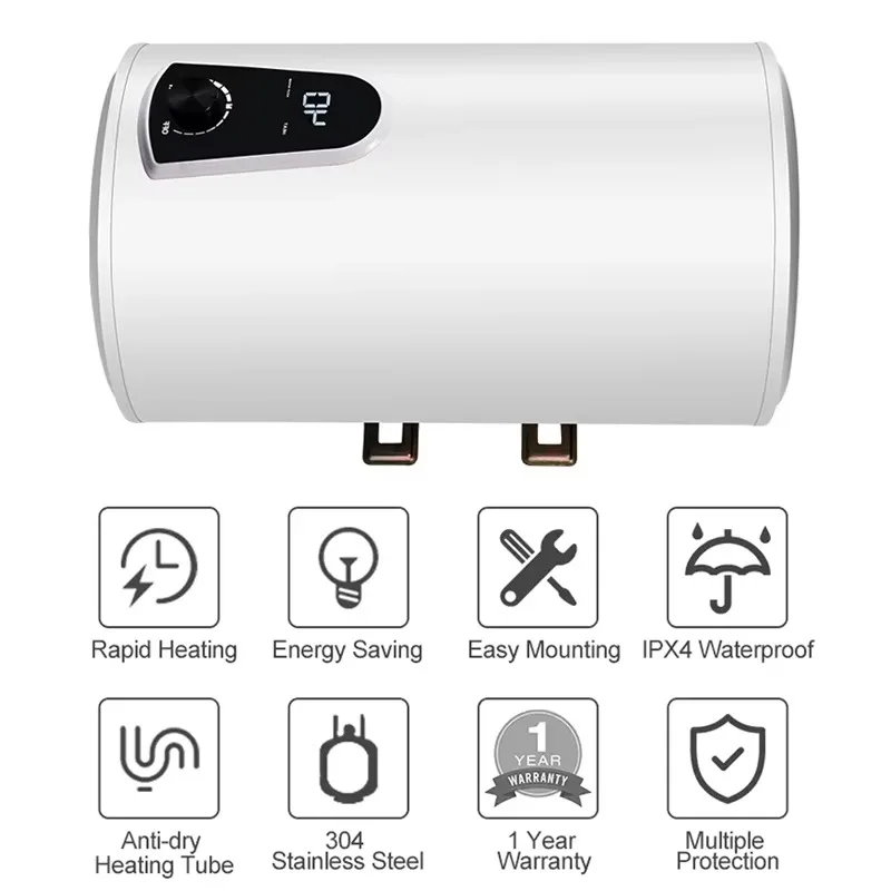 electric water heater, capacity is 30-100L, actual water storage capacity is large, electric boiler 220V 50Hz