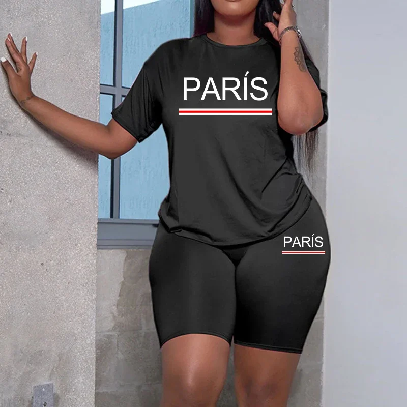 Summer Two Piece Set for T-Shirts O-Neck Shorts Daily Short Sleeve Hot Sales Women Tracksuit  New Quality Casual Woman Clothing