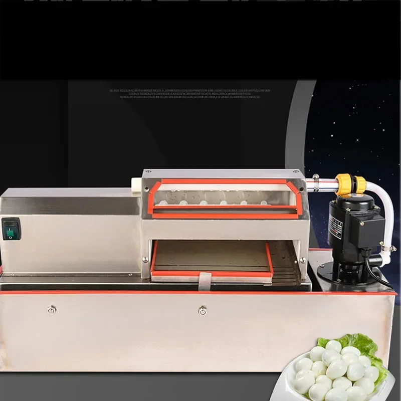 Machine à éplucher les œufs de caille de taille moyenne, artefact commercial, 35kg par heure