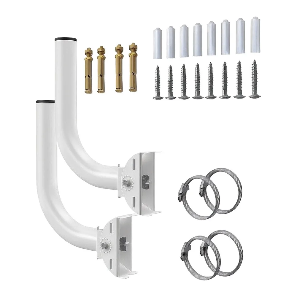 Network Device Bracket Wireless Mount Bracket Metal Construction Weather Resistant Build Flexible Signal Alignment