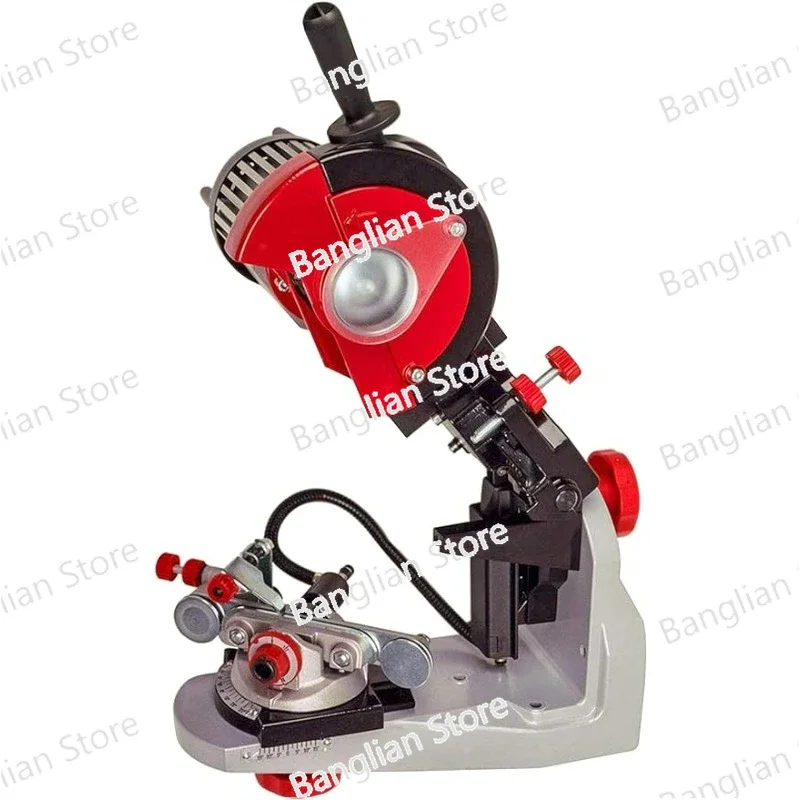 120-Volt Bench Grinder with Hydraulic Clamping, Universal Saw Chain Sharpener, Sharpeners, Accessories