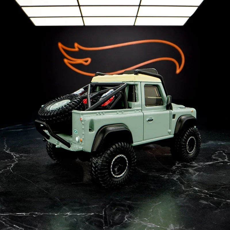 Pre-Order 2023 Hot Wheels Collectors Elite 64 Series  Land Rover Defender 90 Pickup 1:64 Diecast Car Model Toy for Boys Gift