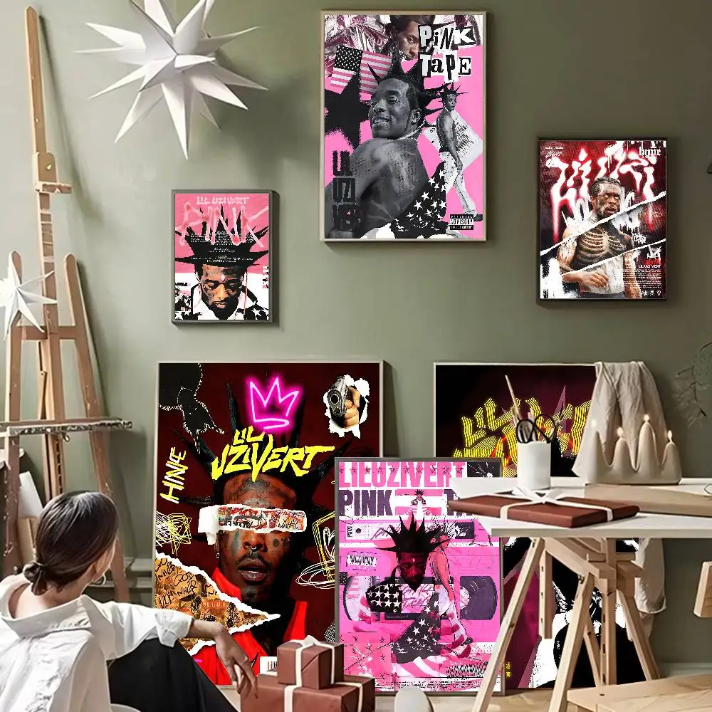 Hip Hop Rapper Lil Uzi Vert Classic Vintage Posters Vintage Room Home Bar Cafe Decor Nordic Home Decor