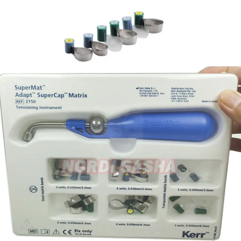 Dental Kerr SuperMat / SuperCap Matrix System Dental Products Adapt SuperCap Matrices  Universal Matrix Tensioning System NO.215