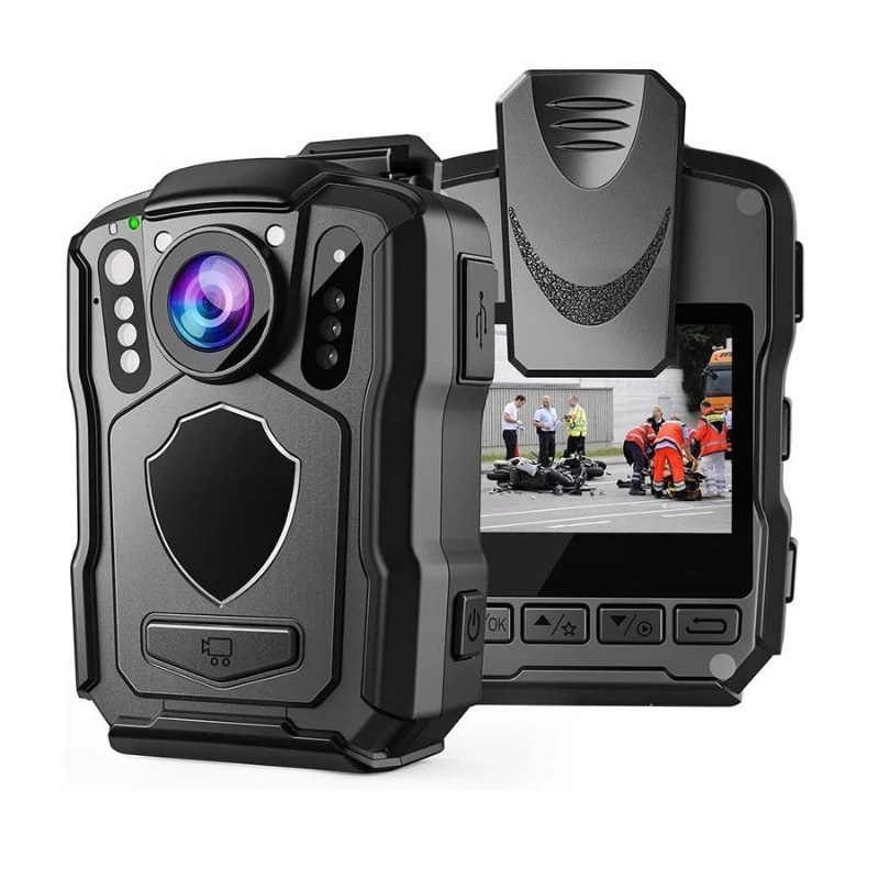 Law enforcement recorder M5 wears 2K high definition night vision on the chest to shoot GPS positioning duty records
