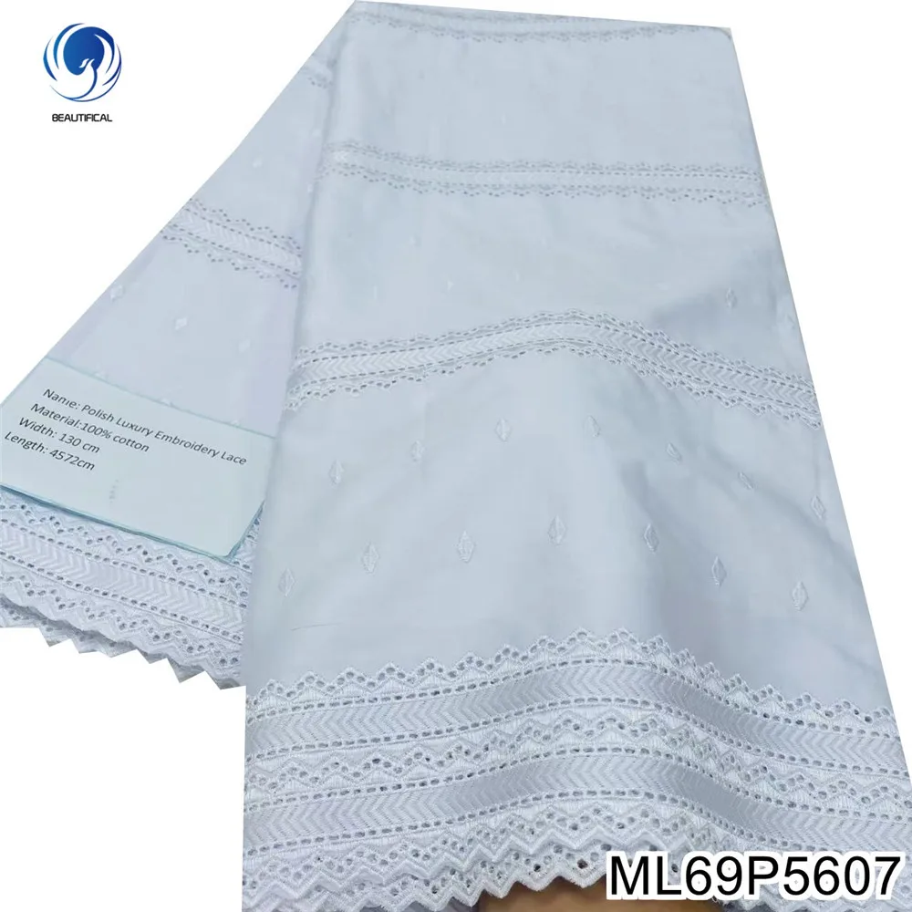 

The Latest White Super Soft Cotton Fabric 2025 African-style Tribute Satin Is An Elegant and Comfortable Banquet Dress ML69P56