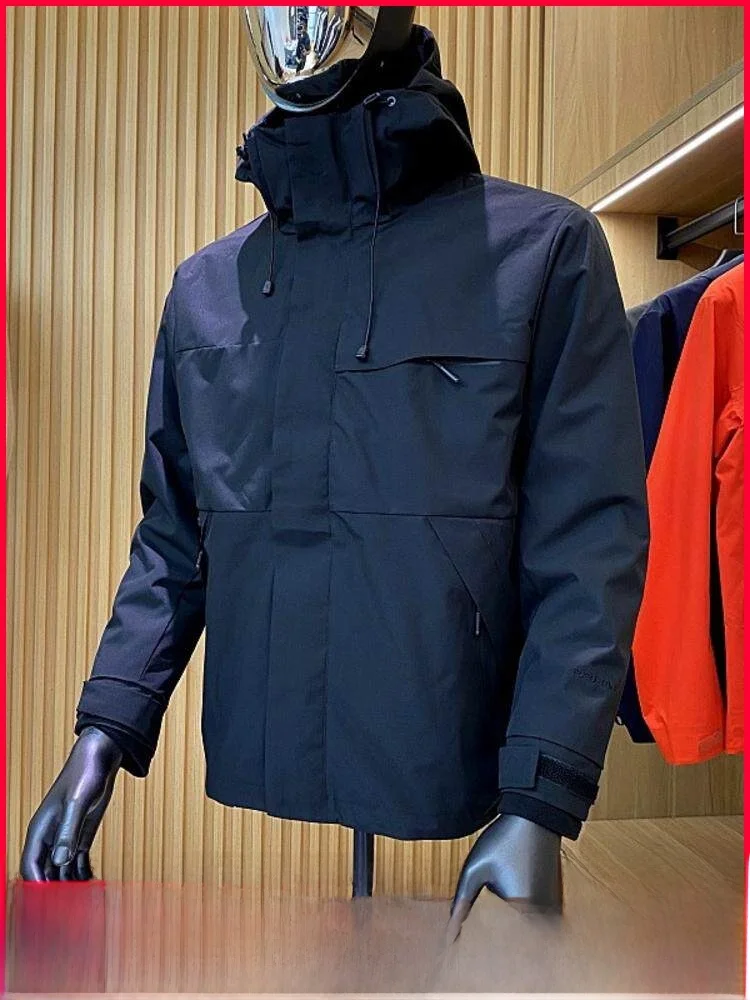 

Зимняя куртка для пар, ветрозащитная, водонепроницаемая, для катания на лыжах и походов, с капюшоном, модная, на флисовой подкладке, для мужчин и женщин