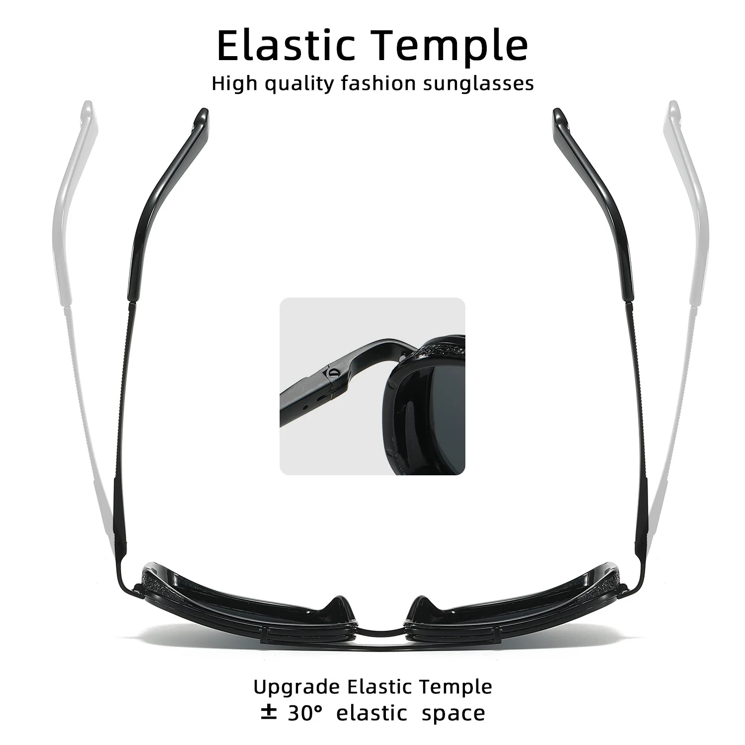 Classic Polarized Sunglasses for Men Durable Metal Inner Frame and Plastic Metal Full Frame Sun Glass Women Driving and Fishing