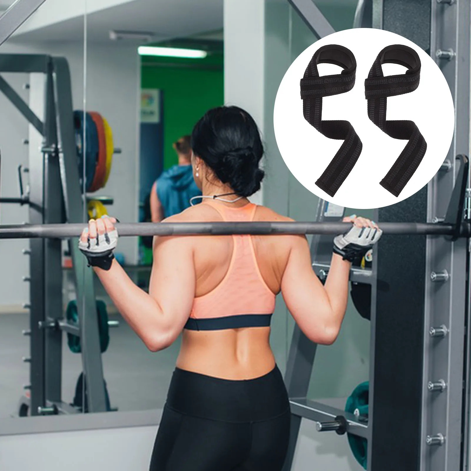 

2Pcs Fitness Wristband Anti-Slip Weightlifting Strap Training Grip Strap Wrist Support for Gym Workout Fitness Wrist Guard