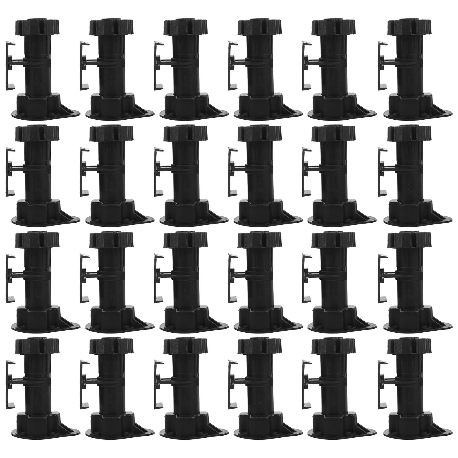 12Sets Anti Corrosion Cabinet Leveling Feet Heavy Duty Adjustable Furniture Leveler Legs for Kitchen Bathroom Workbench