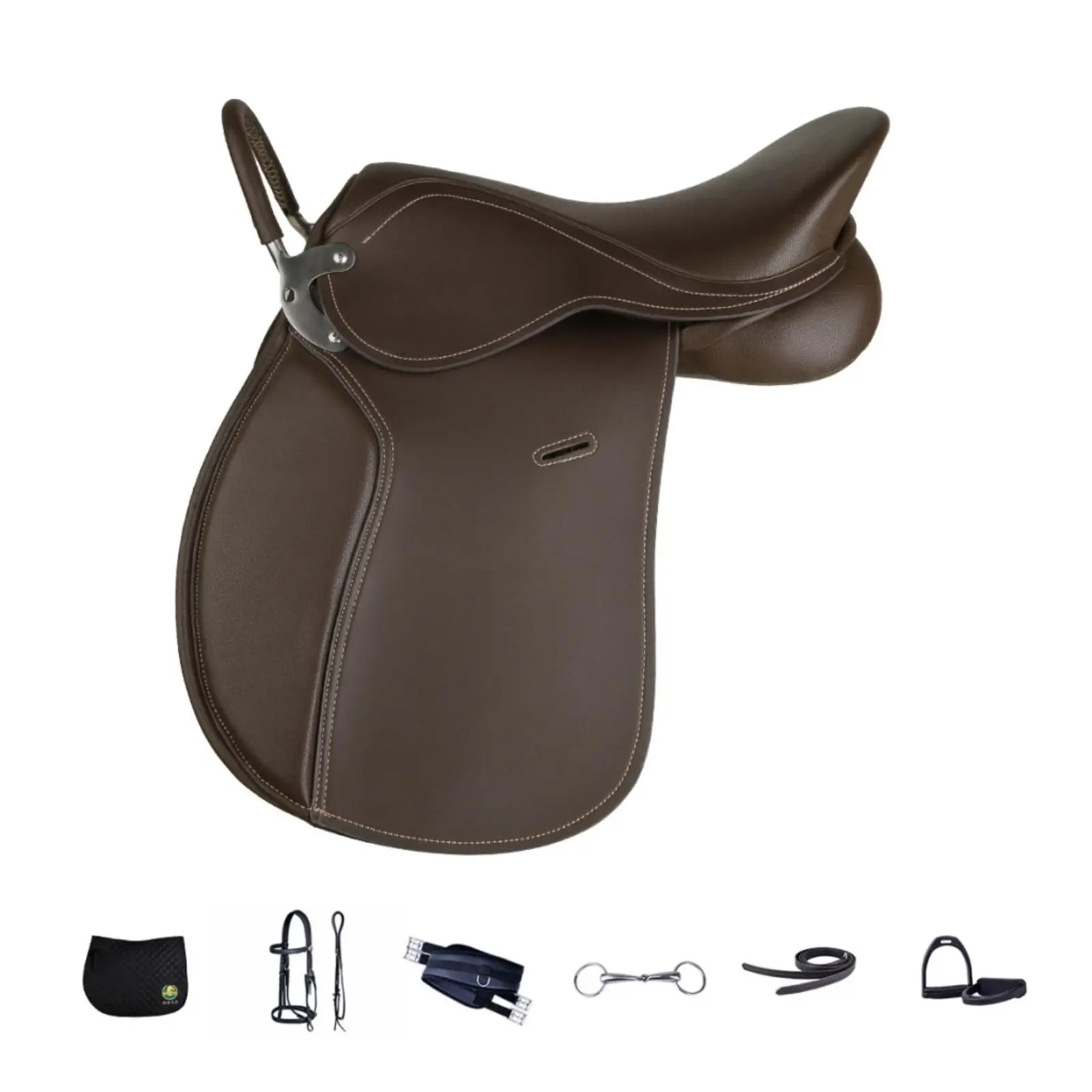 English Saddle Package Padded English Saddle with Accessories for