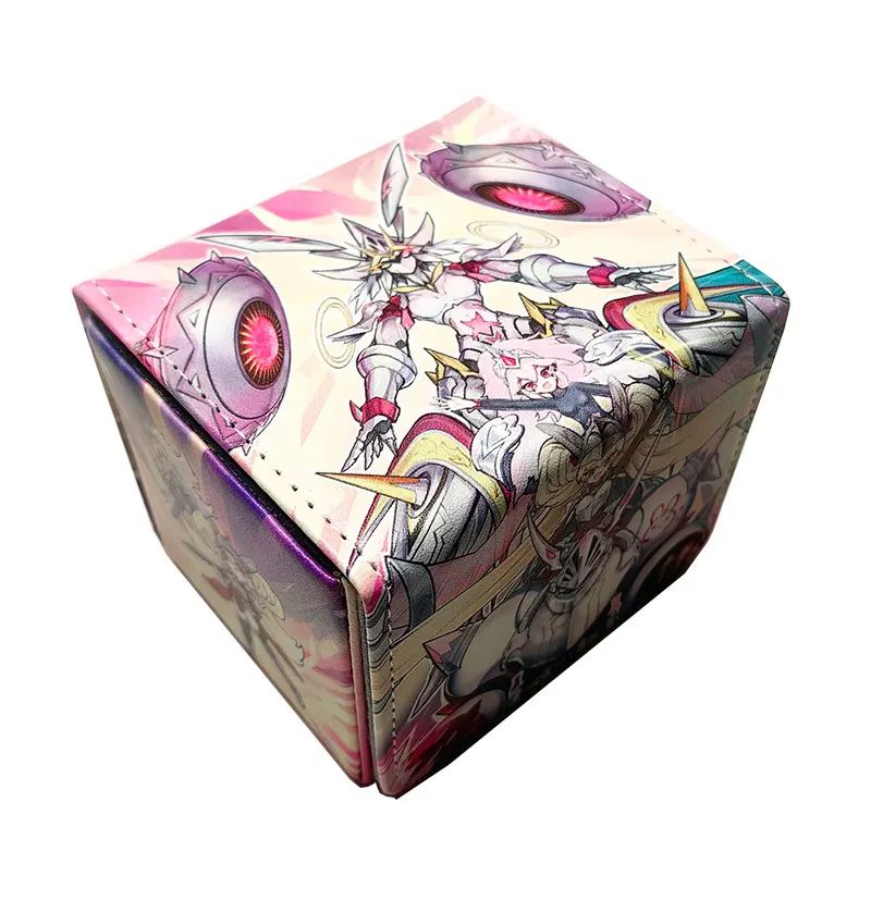 100+ PU Anime Cards Storage Box Deck Board Game TCG Cards Box Protector Bag for MGT/Pkm/Yu-gi-oh/Trading Card Collecting Game