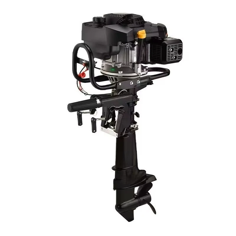 CE Approved 4 Stroke 9HP Outboard Marine Engine Electric Starting Reverse Gear Shift Air-Cooled Boat Engine With Fuel