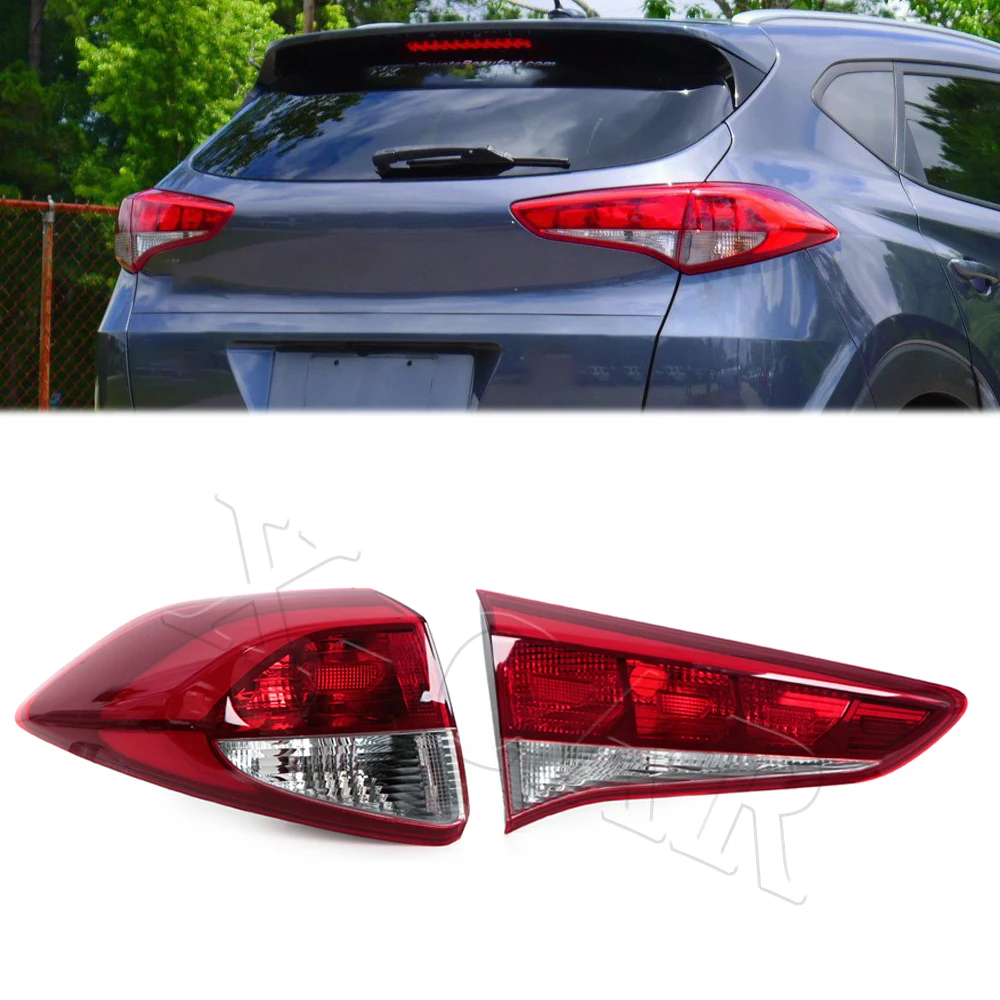 

Rear Inner Outer Tail Light LED Rear Fog Lamp For Hyundai Tucson 2015-2018 92403-D3010 92404-D3100 92401-D3100 92402-D3100