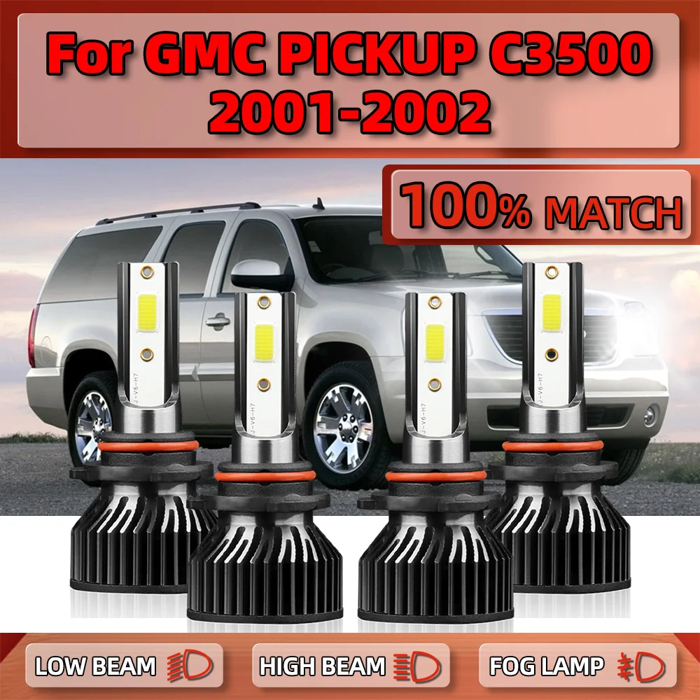 

Canbus Led Headlight Bulb 240W 40000LM CSP Chips Car Lamp 6000K White 12V 24V Plug and Play For GMC PICKUP C3500 2001 2002
