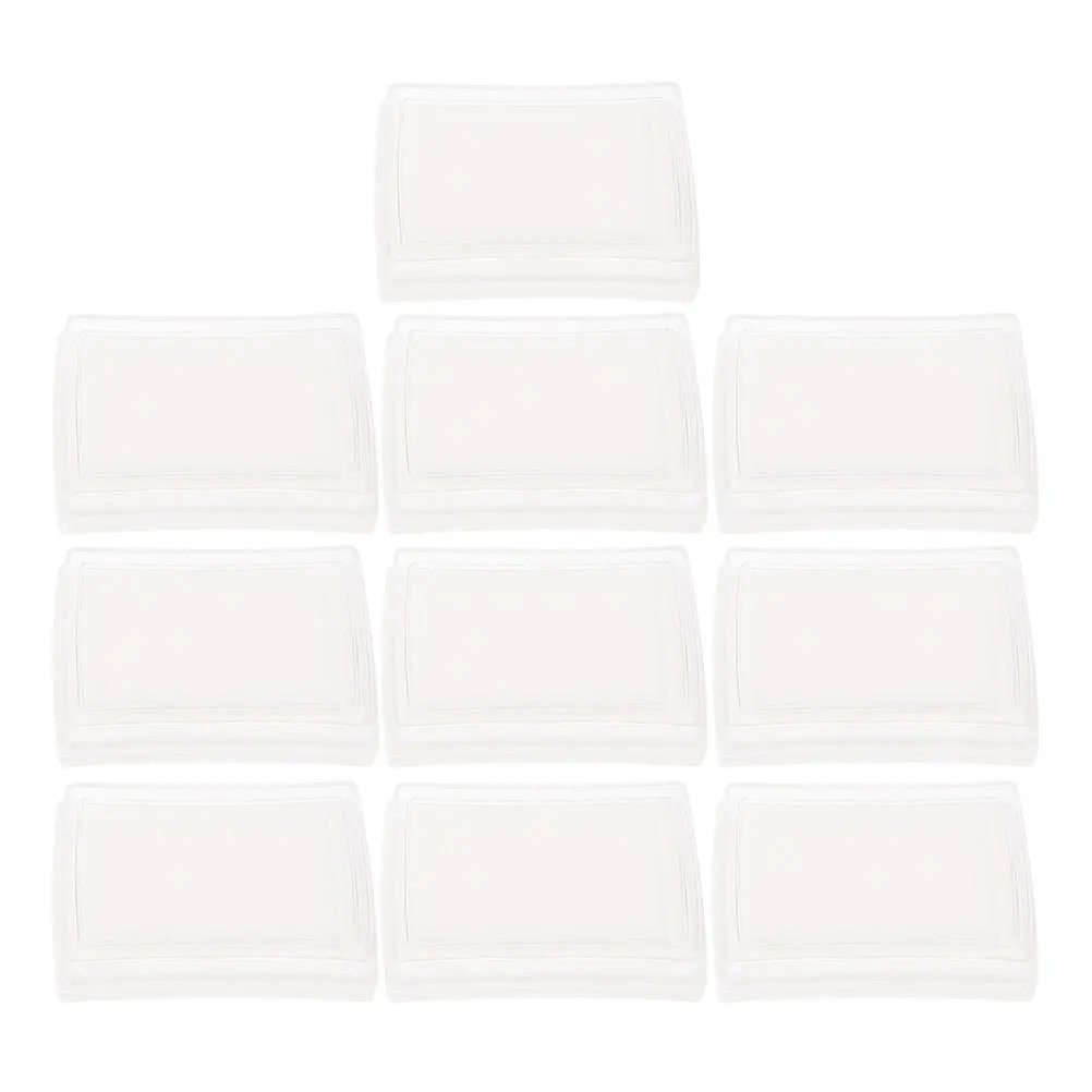 15pcs Blank Ink Pads High Density Sponge Refillable For Office Diy Craft Stamp Projects Reusable Empty Ink Pad For