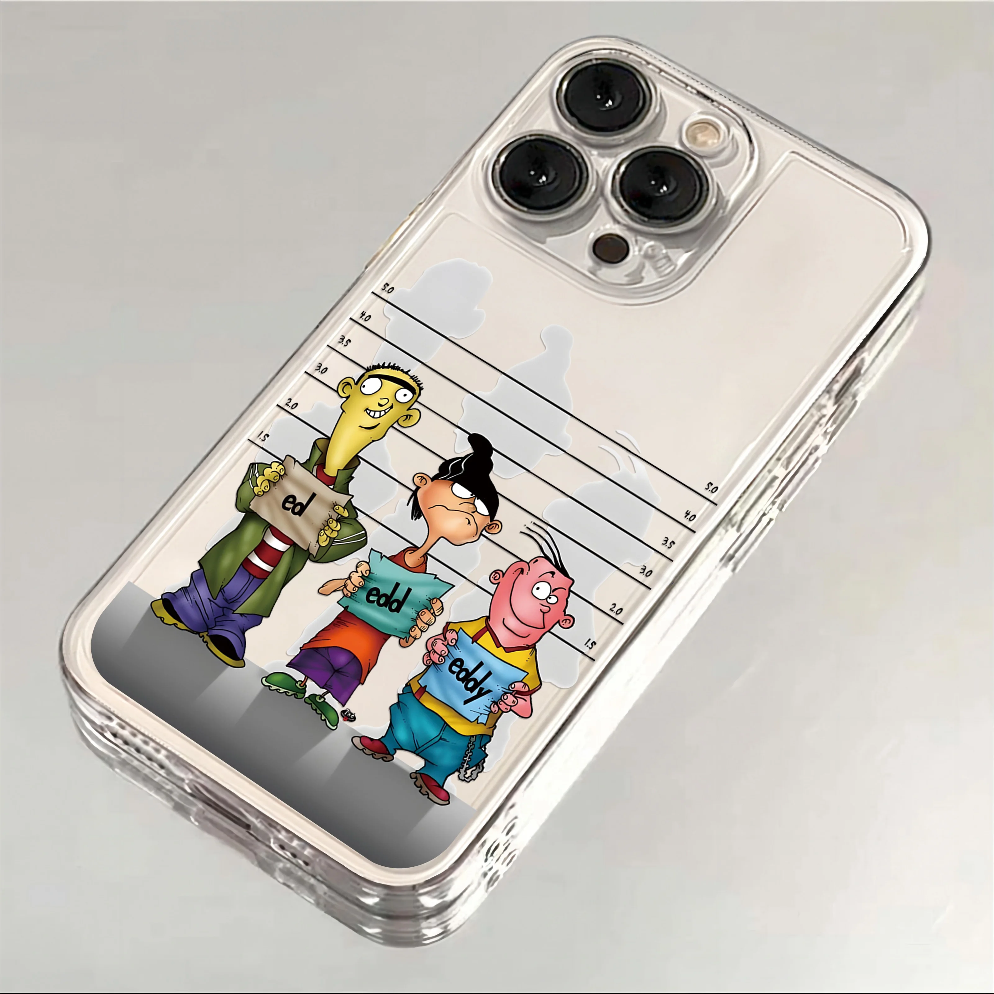 الكرتون E-Ed Edd N Eddy جراب هاتف آيفون 16e 16 15 14 13 12 11 Mini Pro Max X XR XSMax 7 8 Plus غطاء خلفي ناعم شفاف #6