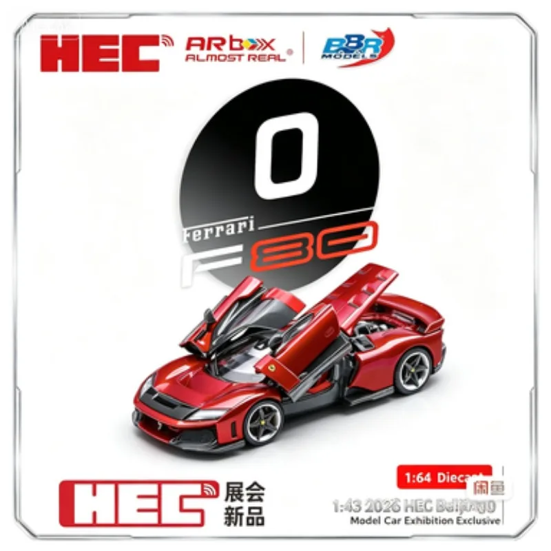 

2026 HEC Beijing Model Car Exhibition Exclusive, BBR 1:64 super sports car F80, cast alloy car model.
