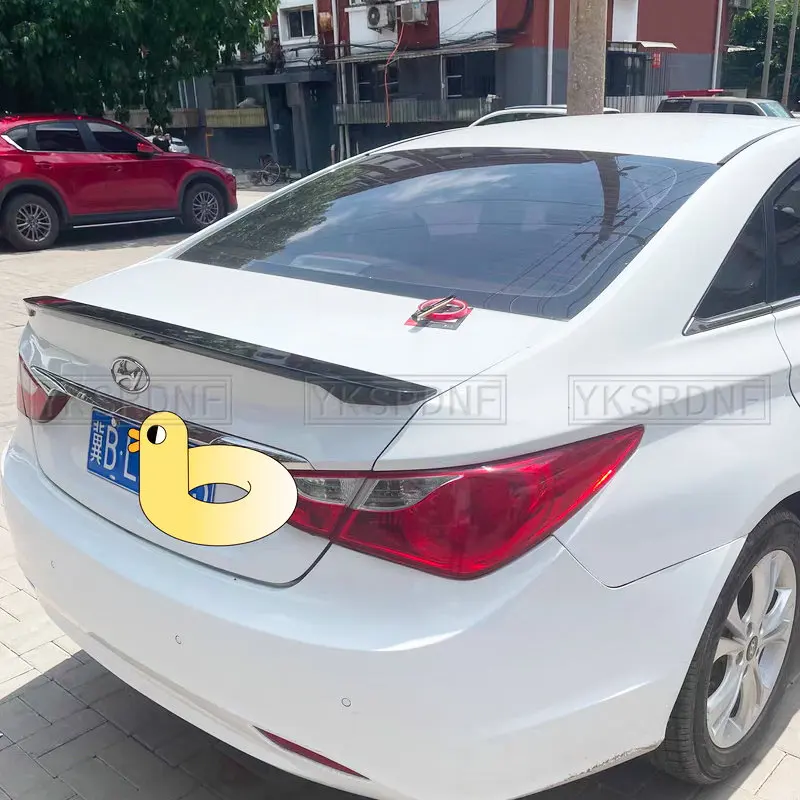 FOR Roof Spoiler Accessories OLD Hyundai Sonata ABS Plastic CAR Rear Window Glossy Black Lip Wing Tail Body Kit 2011 2012 13 14