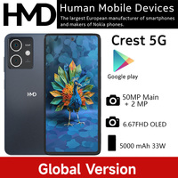 Global Version HMD Crest 5G Smartphone 5000 mAh 33W Charging support 6.67'' FHD OLED Screen 50MP Camera Android 14 8GB 256GB