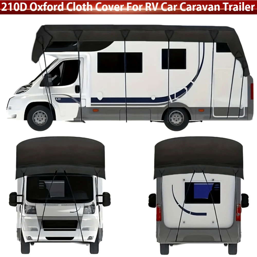 

210D ткань Оксфорд чехол на крышу автофургона водостойкий пылезащитный солнцезащитный козырек навес для кемпинга для автомобиля прицепа-фургона