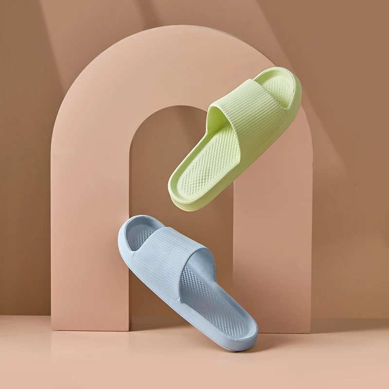 شباشب إيفا ذات نعل سميك للنساء لربيع وصيف 2025 شباشب شاطئ غير قابلة للانزلاق للرجال نعل ناعم شباشب سحابة داخلية #4