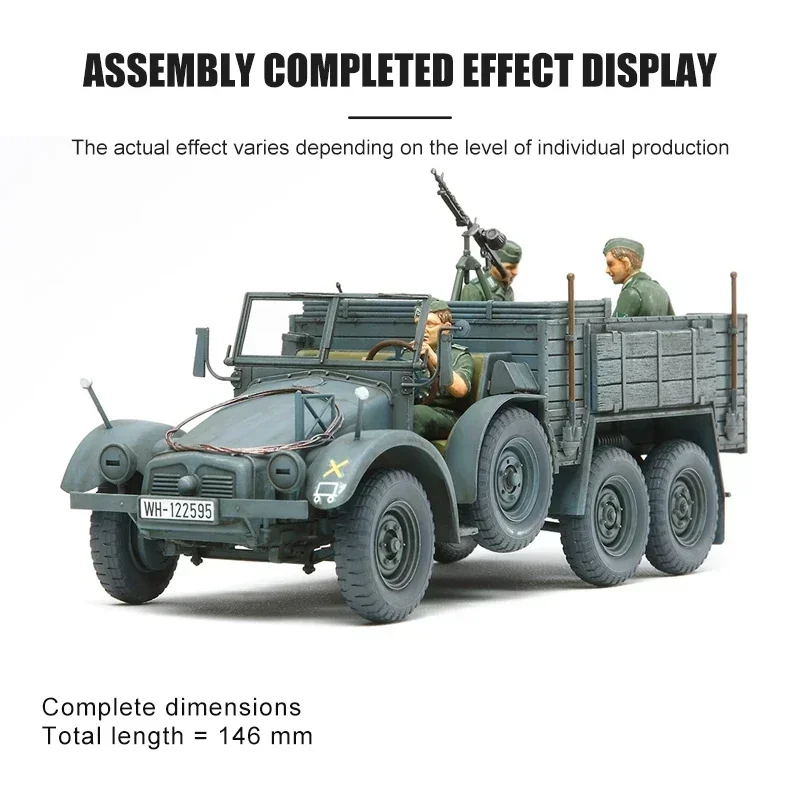 TAMIYA Model 6X4 Truck Krupp Protze (Kfz. 70) Personnel Carrier assembly Scale 35317  Model Kit  1/35