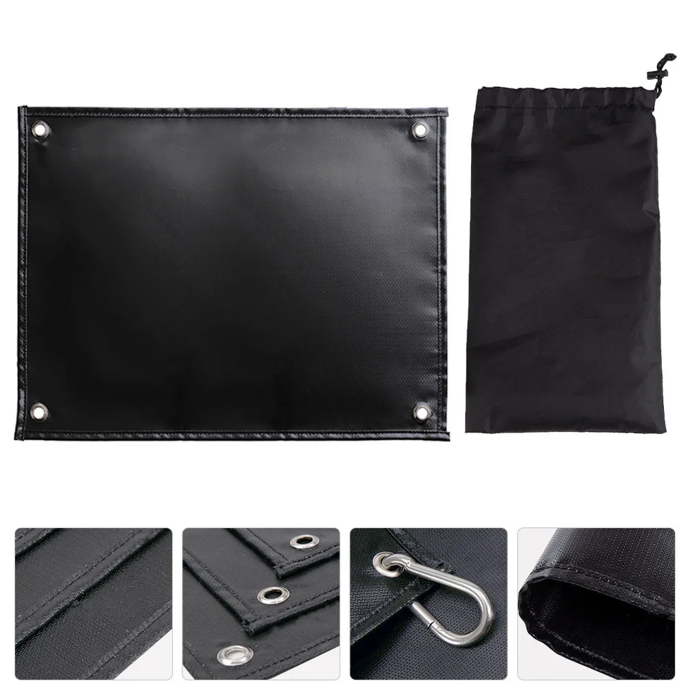 بطانية حريق مقاومة للحرارة من الألياف الزجاجية حصيرة مقاومة للحريق للمطبخ والشواية والسيارة والتخييم والسلامة الخارجية وعزل متعدد الوظائف