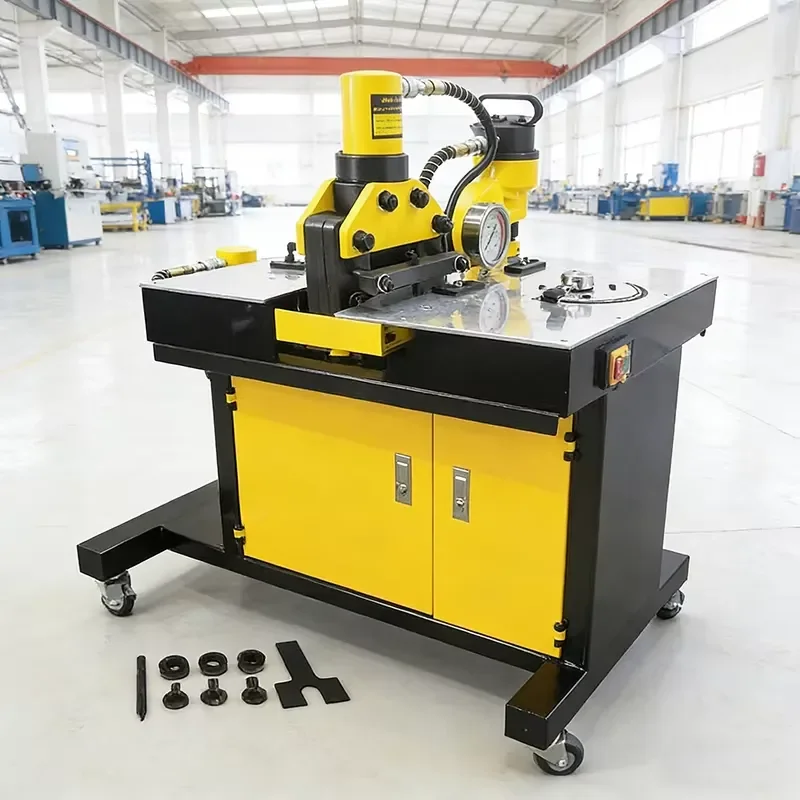 3 in 1 Portable Busbar Processing Machine Hydraulic Cutting Punching Bending Tool for Copper Aluminum Bar Manufacturing