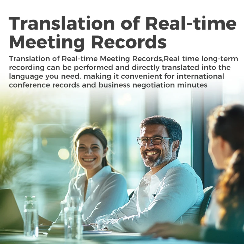 Smart AI Voice Photo Recording Translator Wireless Bluetooth Earphones Video Translation Multi 137 Languages Instant Translate