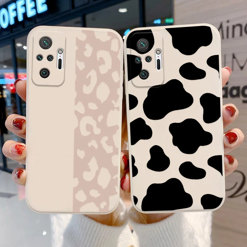 Leopard Print Case For Xiaomi Redmi Note 10 Pro Cover Redmi Note 8 9 11 12 Pro 9T 9C 9A Funda Poco X3 M4 Pro F3 Mi 13T Pro Shell