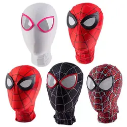 Spiderman Mask Superhero Miles Morales Peter Parker Spider Man Cosplay Masks Helmet Halloween Costume Props for Men Boys Girls