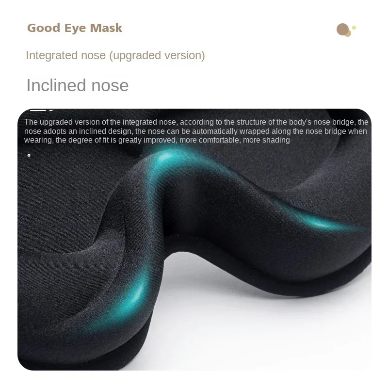 3D Sleep Mask Blindfold Sleeping Aid Eyepatch Eye Cover Sleep Patches Eyeshade Breathable Face Mask Eyemask Health Care for Rest