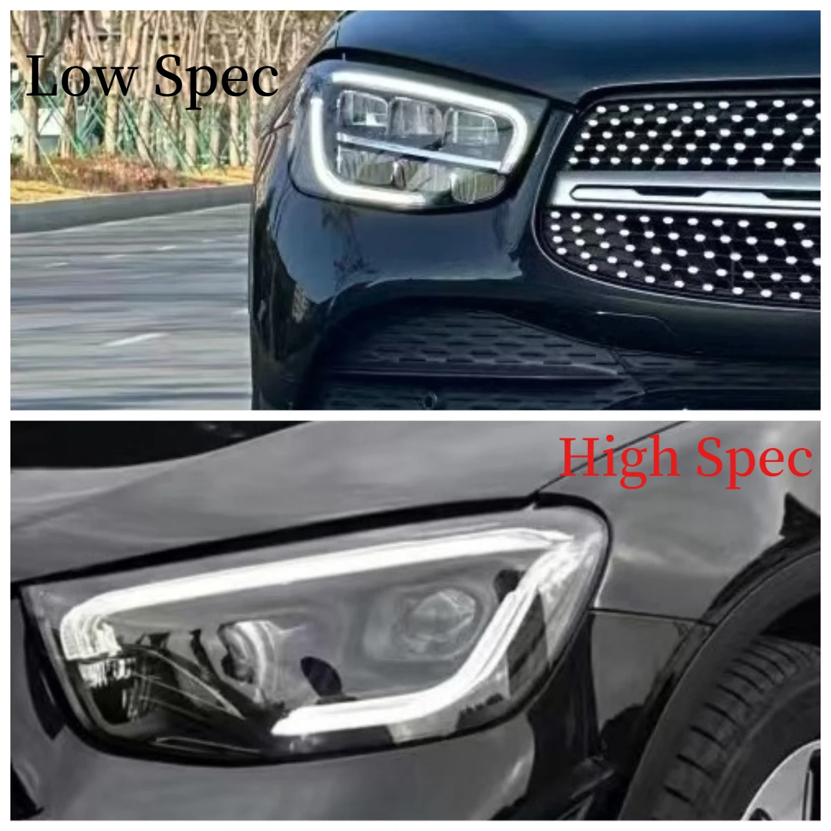 

Модуль светодиодного источника света для указателей поворота и дневных ходовых огней (DRL) белого цвета для Mercedes-Benz GLC W253 2020-2023 годов выпуска (версии Low или High Spec)