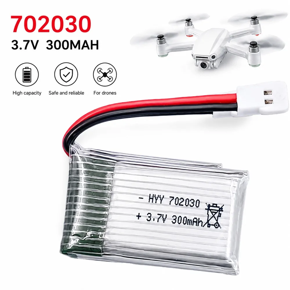 3.7V 300mAH Lipo Battery For U816 F180 E55 FQ777 H107 X11C Remote Controlled Aircraft Drone Batteries UAV Batteria RC Palne