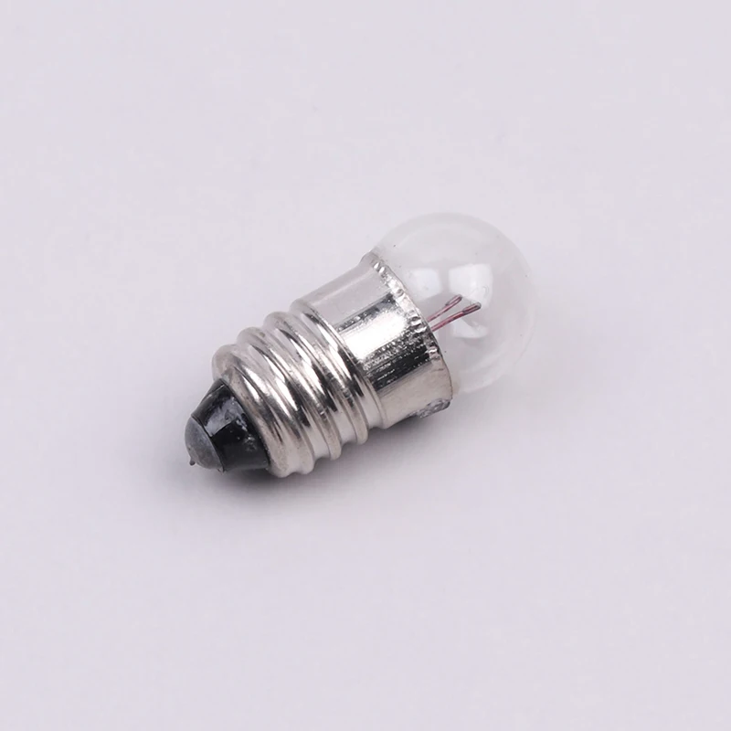 10PCS Miniature Round 0.3A 2.5V Small Light Cannon For Student Experiment Small Light Bulbs Beads Replacement Lighting Bulbs