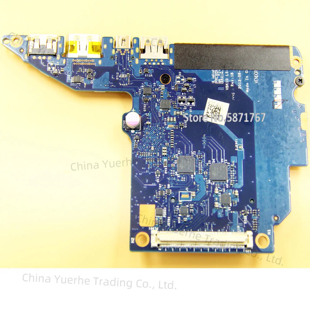 Original FOR HP ZBook 17 G2 Express Card USB BOARD VBK10 Assembly LS-9371P 737733-001