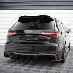 For Audi A3 S-Line S3 8V (Not For No S-line) Sportback 2013-2020 Maxton Style Rear Spoiler Cap Rear Trunk Boot Roof Lip Spoiler