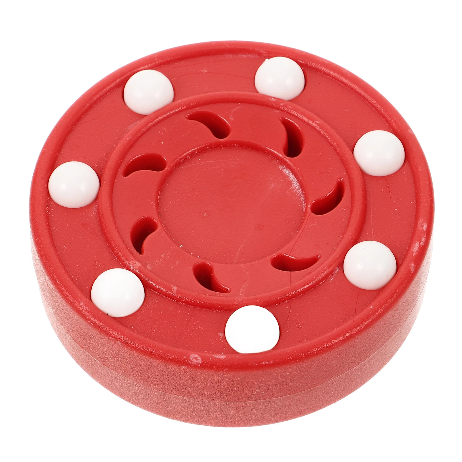 

Roller Skating Hockey Balls Red ABS Durable Lightweight Training Tools Plastic Accessories Puck Set Toys
