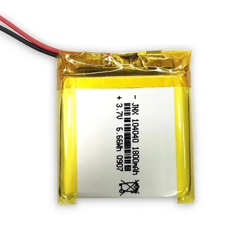 100% New 104040 3.7V 1800mAh Rechargeable Li Polymer Li-ion Battery for GPS DVD Mobile Phone Smart Watch Massager PAD E-books