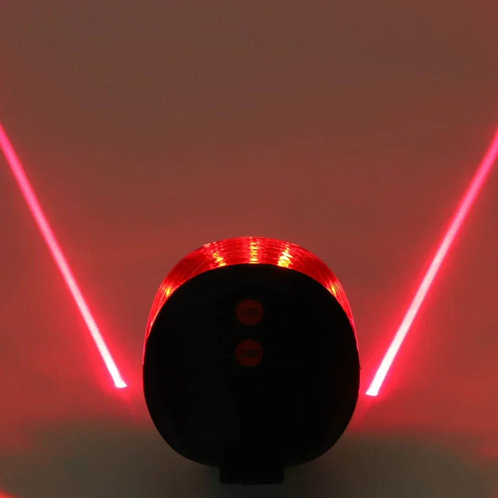 1/3pcs Waterproof Bicycle Cycling Lights Taillights LED Laser Safety Warning Bicycle Lights Bicycle Tail Bicycle Accessories