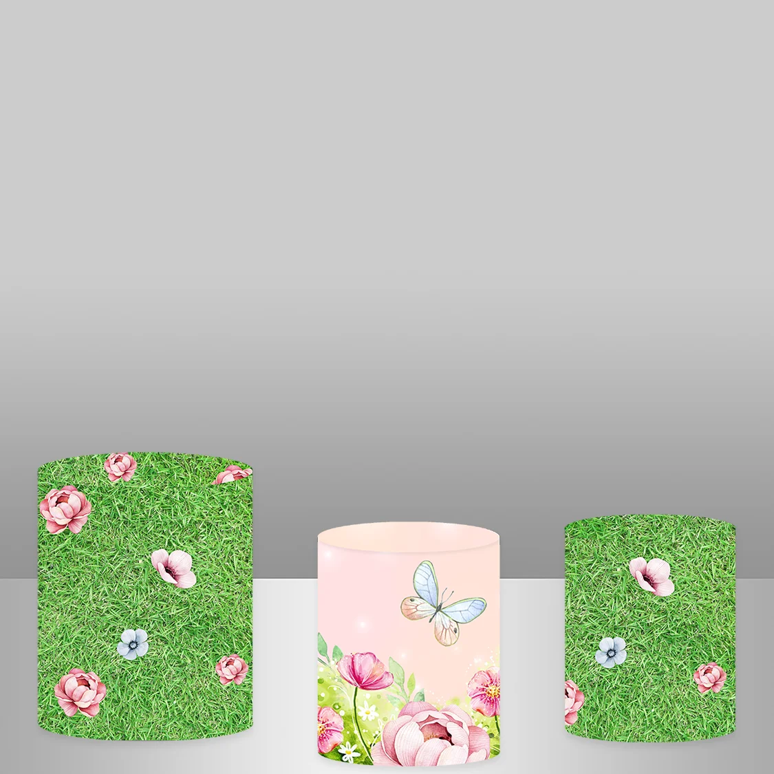 Круглая фоновая Обложка Феи принцессы с колокольчиком для маленькой девочки украшение на день рождения зеленая трава фоновая накладка